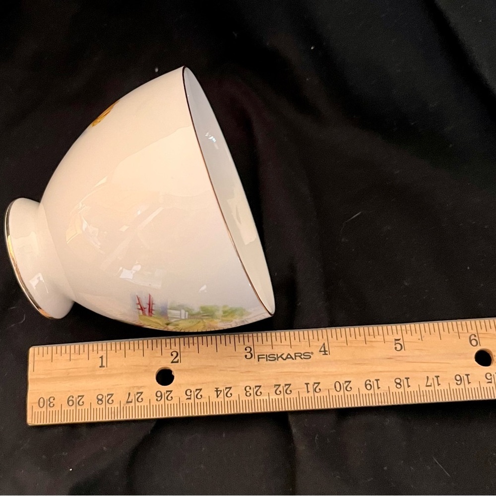 VTG Gainsborough England Fine Bone China Yellow Rose Teacup & Saucer Set Gilded - Picture 15 of 17